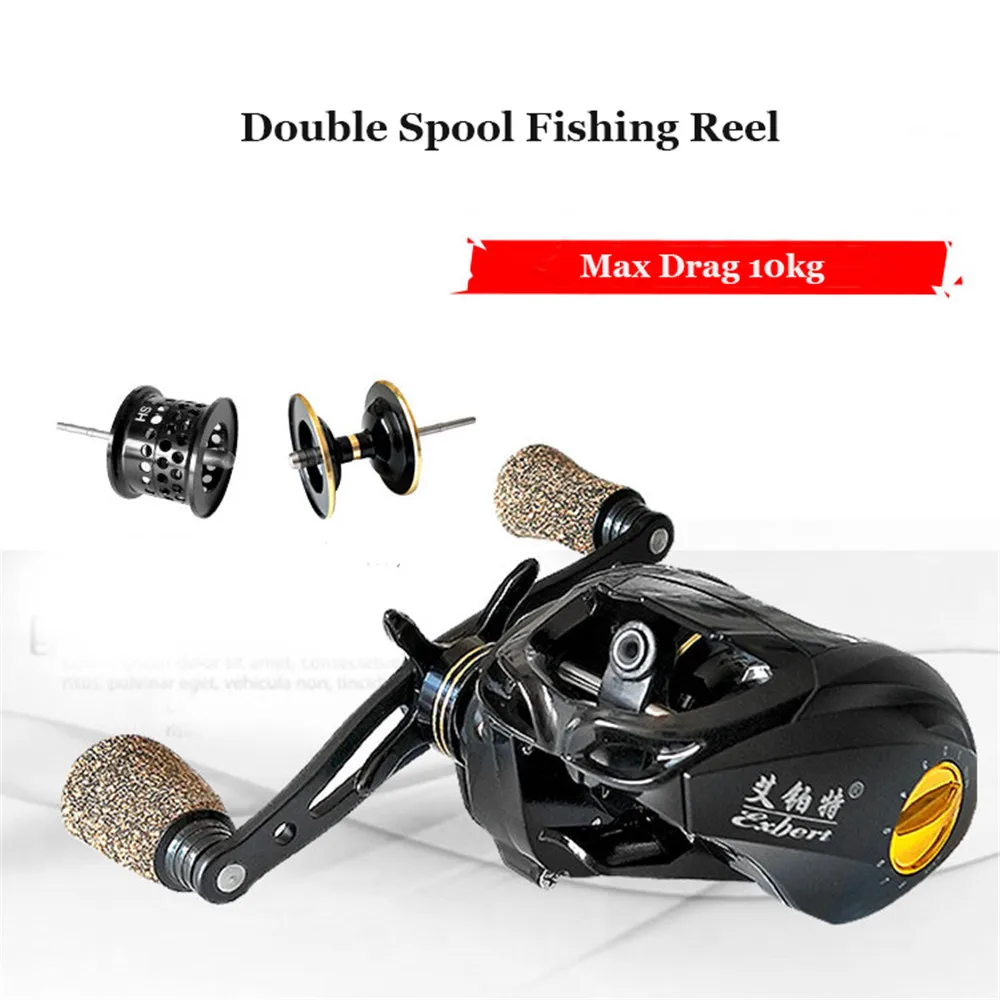 

Baitcasting Fishing Reel 18+1 Ball Bearings 6.3:1 Gear Ratio 10 kg Max Drag Metal Spool Casting Surf Bait Cast Fishing Reels