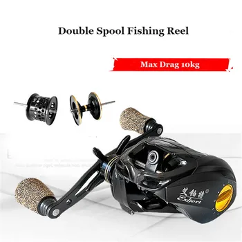 

Baitcasting Fishing Reel 18+1 Ball Bearings 6.3:1 Gear Ratio 10 kg Max Drag Metal Spool Casting Surf Bait Cast Fishing Reels