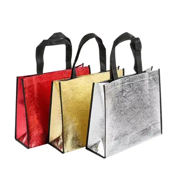 

Fashion Laser Shopping Bag Foldable Eco Bag Large Reusable Shopping Bag Tote Waterproof Fabric Non woven Bag No Zipper