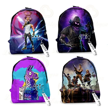 

Hot-selling Battle Royale Cartoon School Bags Children School Backpack Canvas Zip Backpacks GAME Gifts for Boys Girls