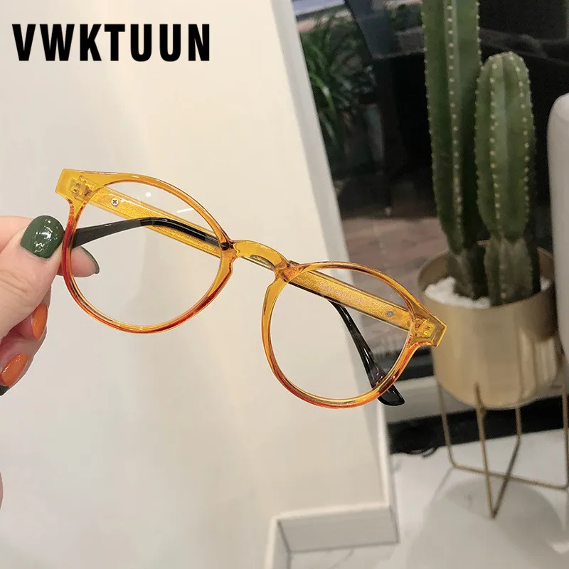 

VWKTUUN Oversized Eyeglasses Women Eye glasses Frame Men Spectacle Frame Glasses Myopia Eyeglasses Frames Women's Glasses Frame