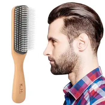 

Nine Row Styling Comb Anti-Static Curly Hair Comb Wooden Massager Hairdressing Hair Brush Hair Salon Barber Styling Accessories