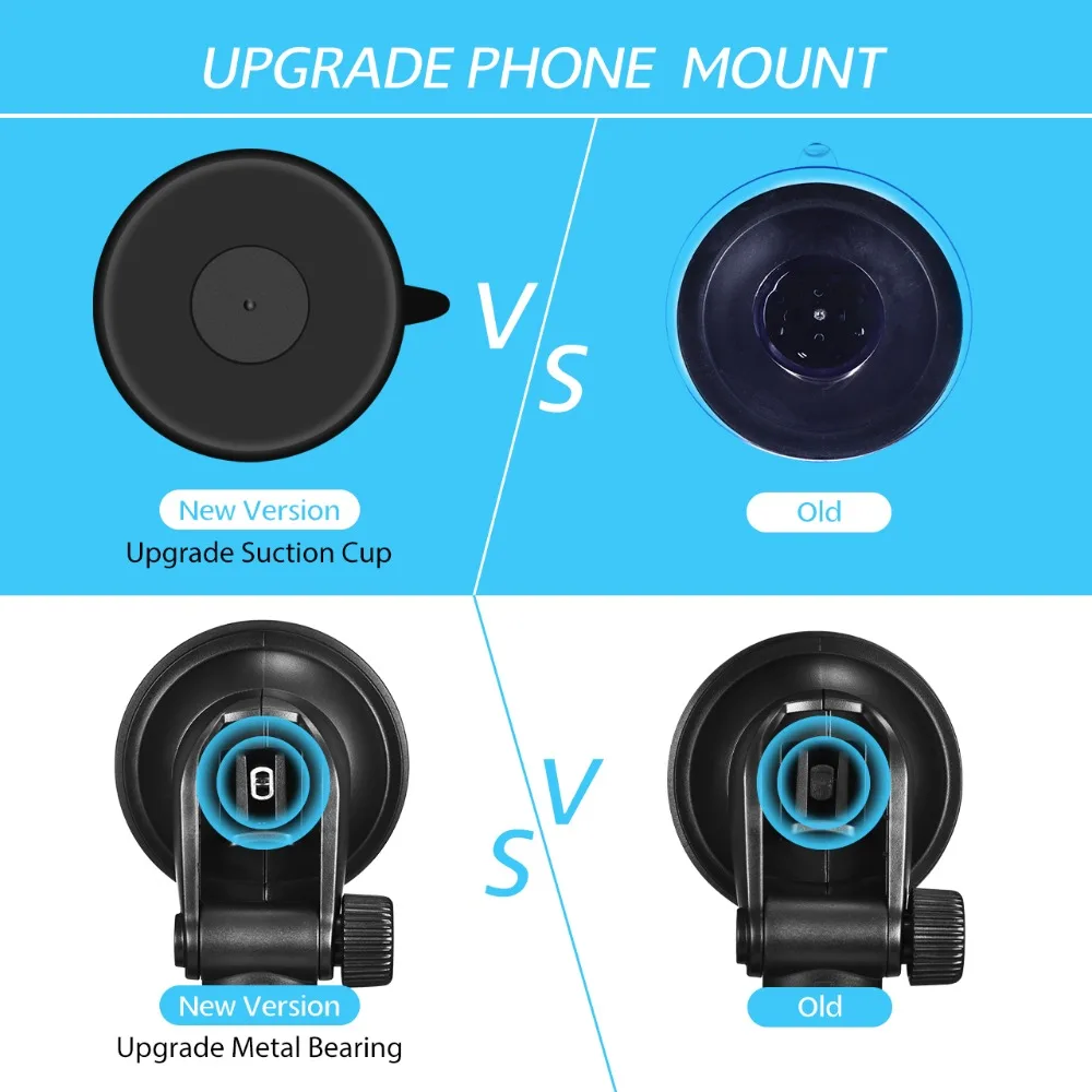 Mpow 4-6 inch Adjustable Dashboard Cellphone Car Mount Universal Car Phone Holder Stand with Strong Sticky Pad For iPhone XSX8 (2)