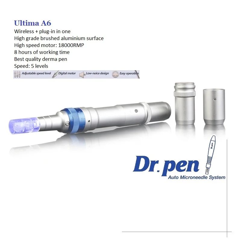 Беспроводной и заглушка Dr.Pen Ultima A6 картридж с иглой для терапии микро дермы