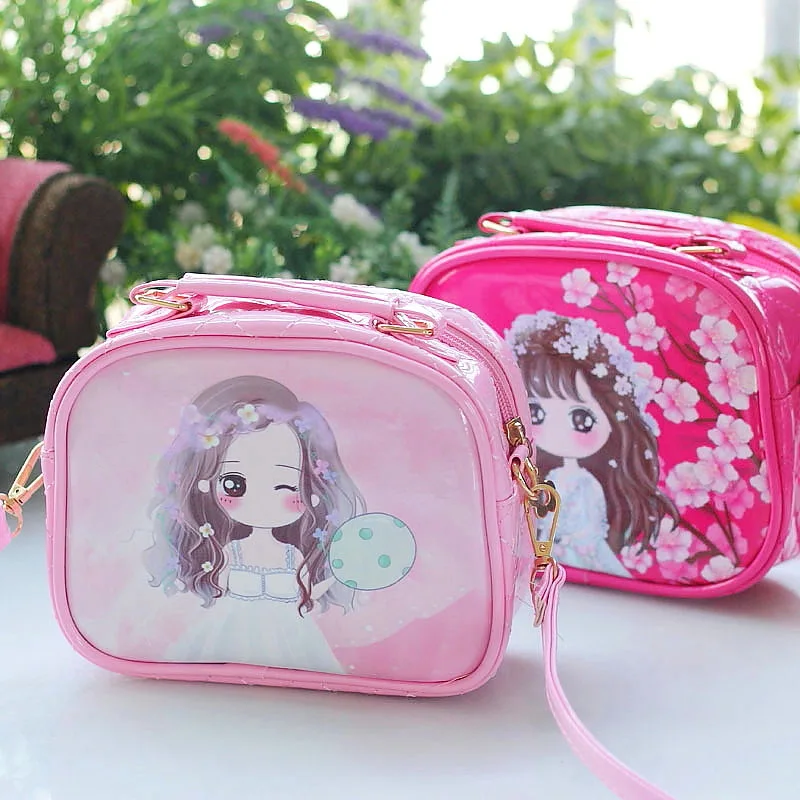 Новые детские сумки с принтами принцесс, мини-кошельки и сумки, стильные роскошные элегантные PU кожаный чехол для телефона