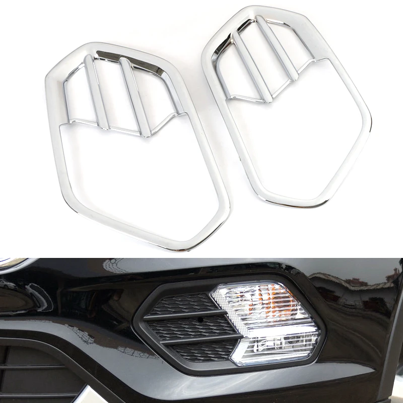 

Хромированная крышка противотуманной фары для Ford Kuga Escape 2017 2018 2019, декоративные аксессуары