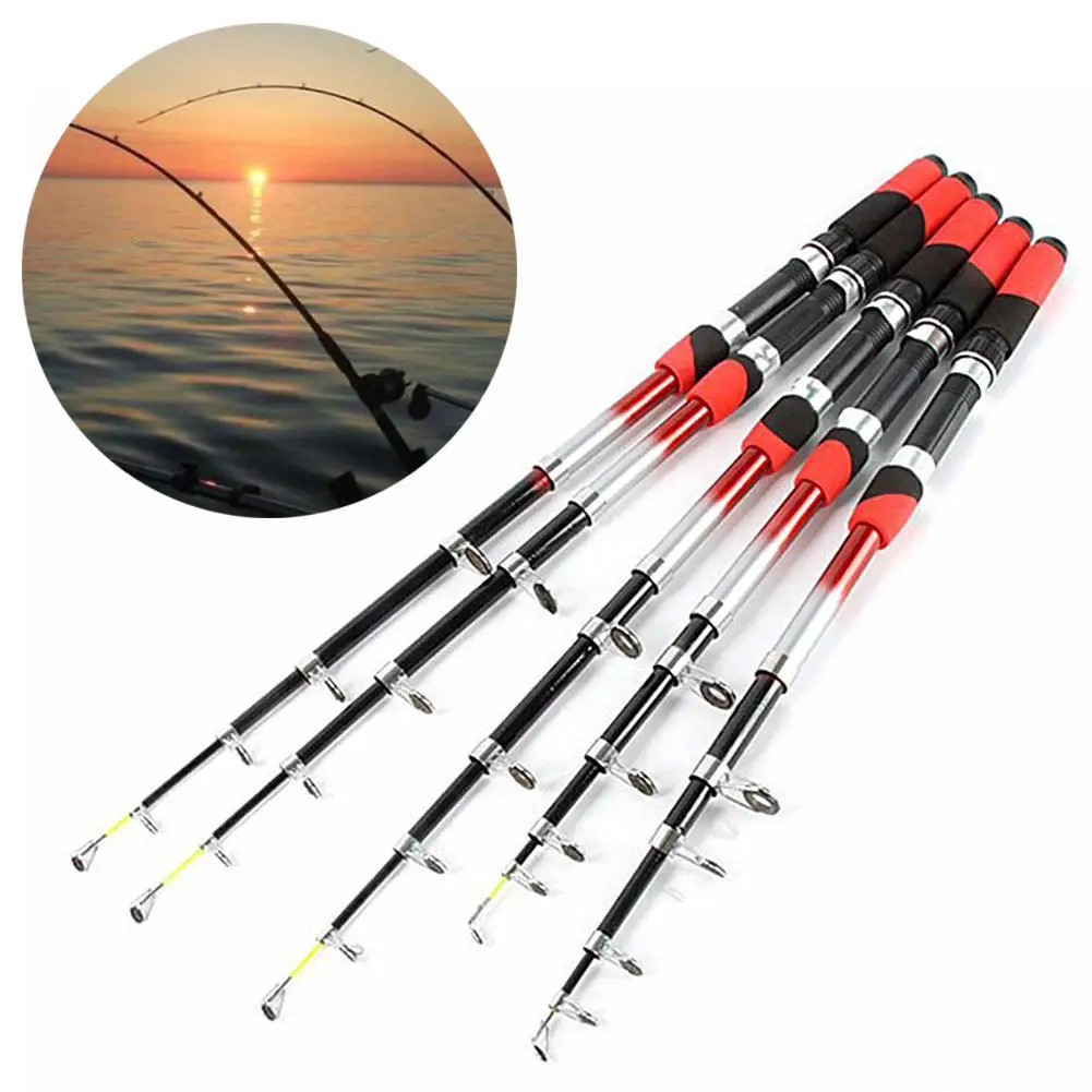 0.7M Fishing Rod Feeder Carbon Spinning Fiber Sea Telescopic Fishing Rod Outdoor Fiberglass Fishing Pole Tackle Ultralight Tools