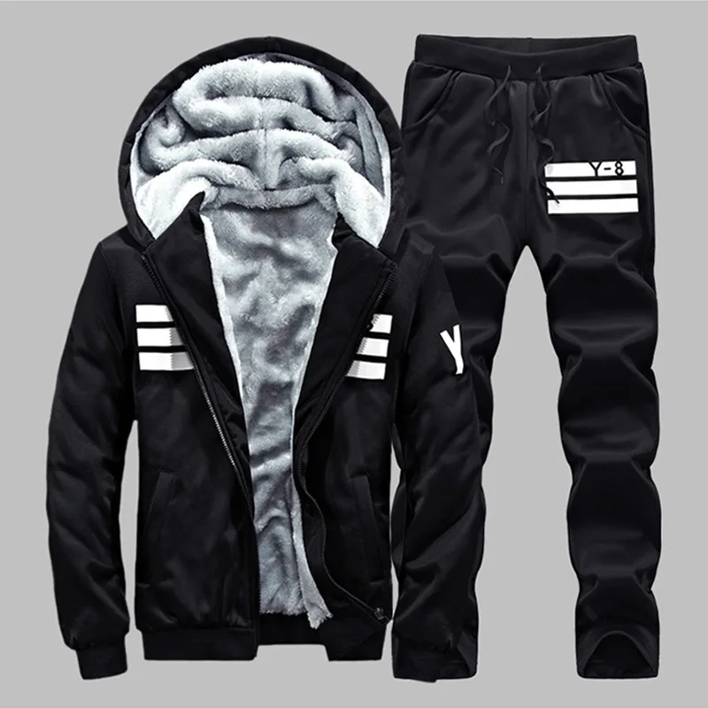 

Men Sets Sweat Suit Set 2020 New Fashion Zipper Hooded Reflective Sportswear Casual Two Piece Sets Sweatshirt and Sweatpants