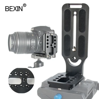 

BEXIN tripod dslr camera arca swiss Quick Release L Plate L shape bracket holder hand grip with 1/4 screw for canon nikon sony