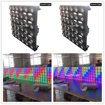 

4pieces/lot 36x3w rgb led blinder matrix light color wash led pixel dot lyre stage background.