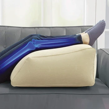 

Pregnancy Body Inflatable Pillow Orthopedic Knee Leg Wedge Pillow Cushion For Side Sleeper Sciatica Relief Or Pillowcase