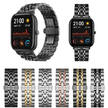 Металлический классический ремень для Huami Amazfit GTS/GTR 47 мм браслет из нержавеющей стали для Amazfit Bip/Strtos 3 2 браслет 20 мм 22 мм
