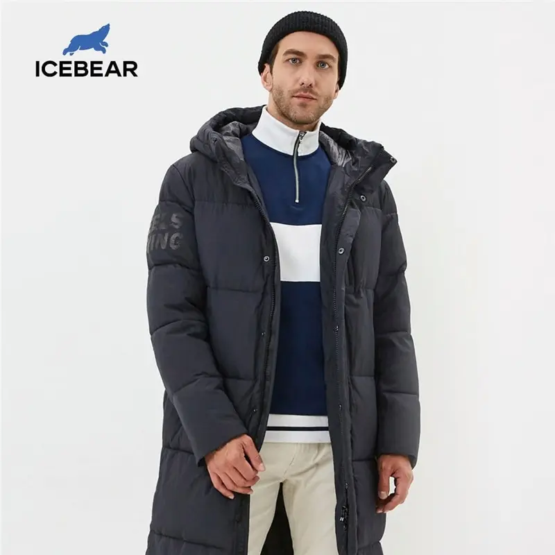 ICEbear 2020 Новая мужская одежда модная зимняя куртка брендовая MWD19803I | Мужская