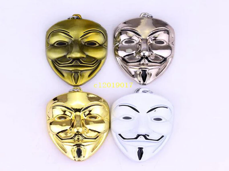 V для Vendetta брелок для ключей для женщин и мужчин подвеска с маской брелок кольцо для ключей держатель кольца для фильмов подарки ювелирные изделия 4 стиля