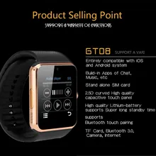 Умные часы с сенсорным экраном Bluetooth камера музыка мужские наручные часы