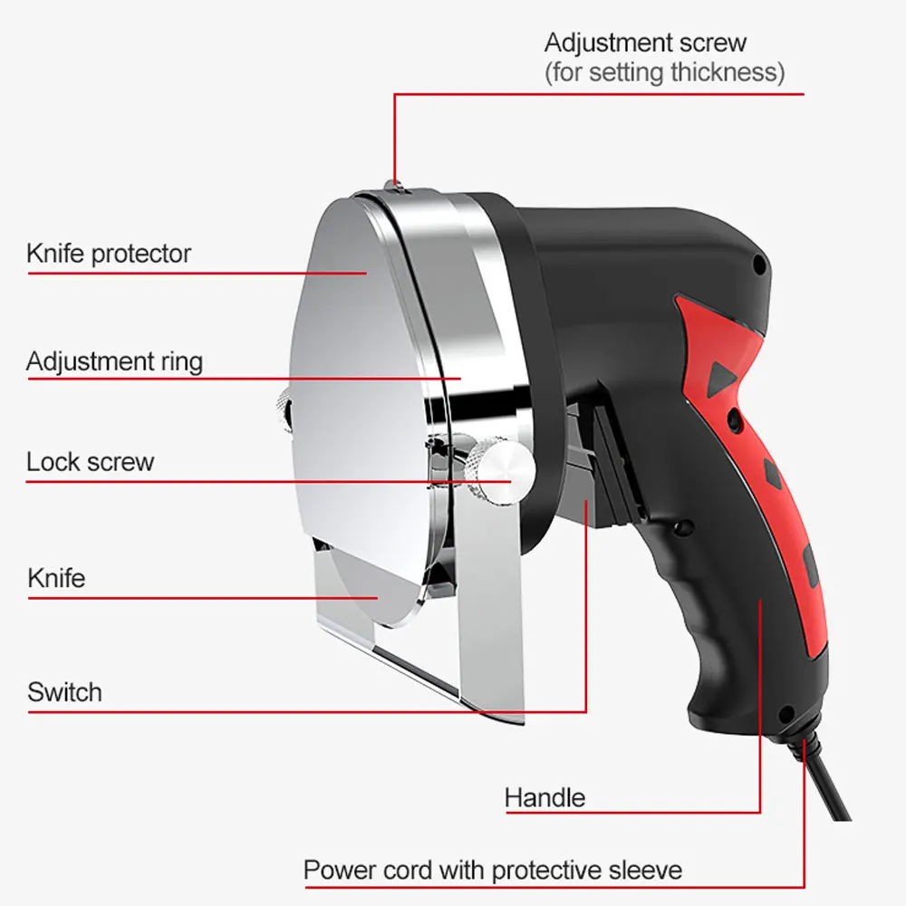 Electric Barbecue Meat Slicer Commercial Kebab Slicer Doner Knife Gyro Knife For Shawarma Roast Meat Cutter Machine 110V 220V 4