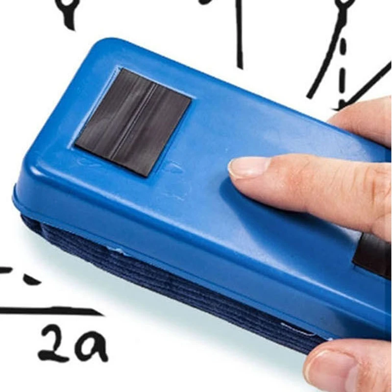 1 Pcs 110mm X 55mm X 25mm High Quality Magnetic White Board Erasers Drywipe Marker Cleaner School Office Whiteboard Supplies