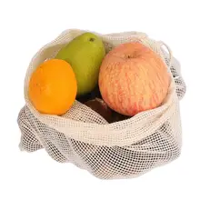 Экологически чистая Сетчатая Сумка для фруктов на шнурке луч Овощной Хлопок Сетчатая Сумка для хранения пятнистый сетчатый мешок из хлопка