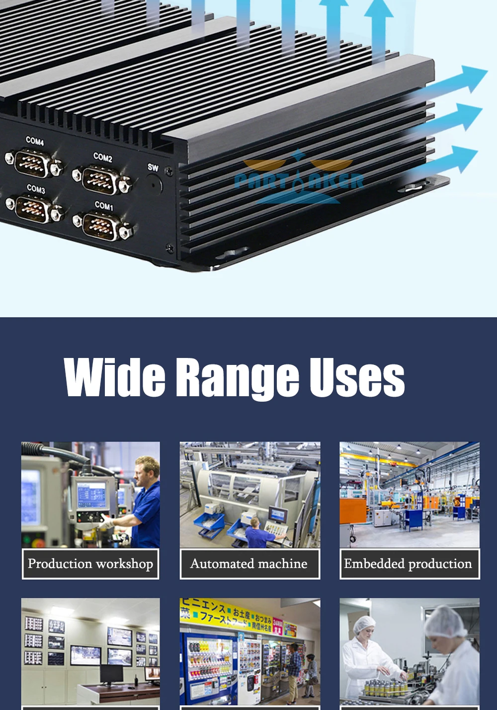 Unleash Power with Fanless Intel Mini PC - Core i7 8550U | i5 8250U | i7 6500U | i7 7510U. Versatile with 2 Intel I211 and 6 COM Ports. Elevate your computing with this Mini Computer HTPC marvel! Description Image.This Product Can Be Found With The Tag Names Cheap Mini PC, Computer Office, High Quality Computer Office, Mini pc