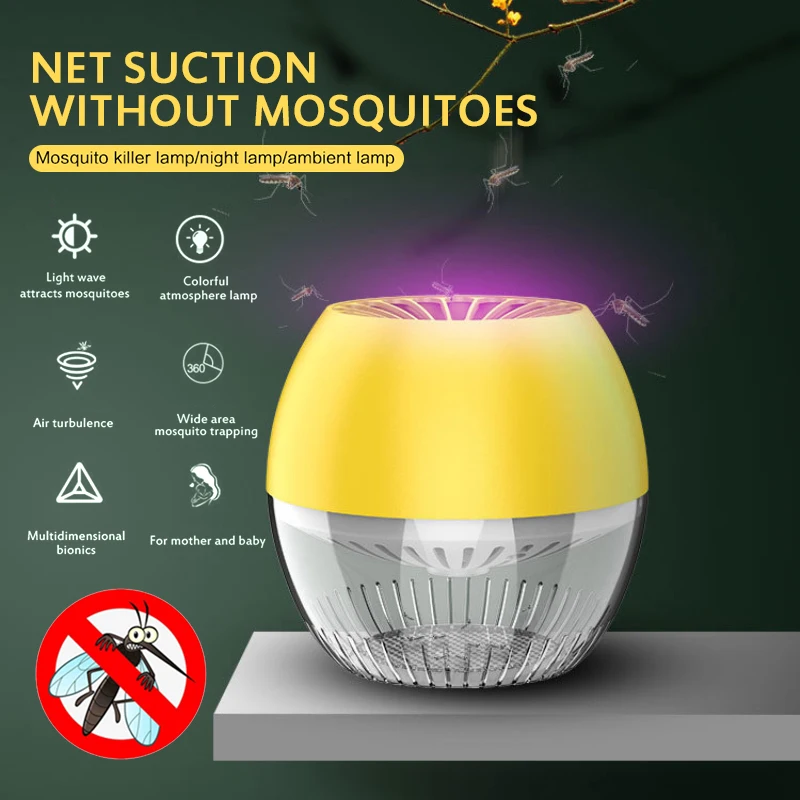 

Photocatalyst Mosquito Trap Household Mosquito Killer Eco-friendly Mosquito Lamp Fiberglass Energy Saving USB Mosquito Trapper
