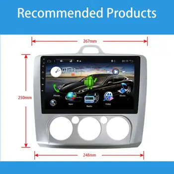 

2Din Car Radio Fascia Frame Fit for Ford Focus 2006-2011 Car DVD GPSPanel Dash Kit Installation Frame Trim Bezel Fascias