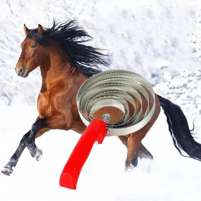 New Horse Equipment Horse Grooming Tools Comb Cleaning Brush Stainless