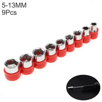 

9pcs/lot Hardware Tool Drill Accessories Universal Shaft Bit Set Multifunctional Soft Shaft Drill Set