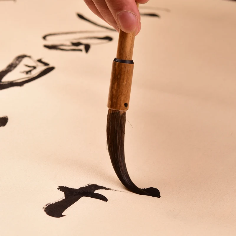 Chinese Calligraphy Brushes Pen Landscape Painting Brush Set Watercolor Drawing Weasel Hair Brush Slender Gold Script Practice