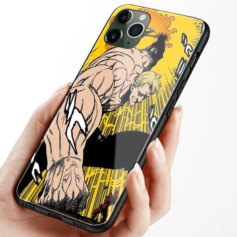 Escanor Nanatsu no Taizai мягкий силиконовый стеклянный чехол для телефона, чехол для Apple iPhone 6 6s 7 8 Plus X XR XS 11 Pro max