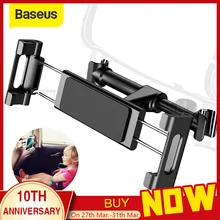 Baseus banco de trás do carro encosto de cabeça titular para 4.7-12.9 polegada almofada suporte do telefone do carro banco de trás montagem para almofada tablet pc auto suporte de encosto de cabeça(China)