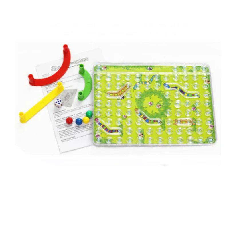 Desktop Game 3D Snakes and Ladders Educational Smart Brain Games Kids Chess Table Games For Family