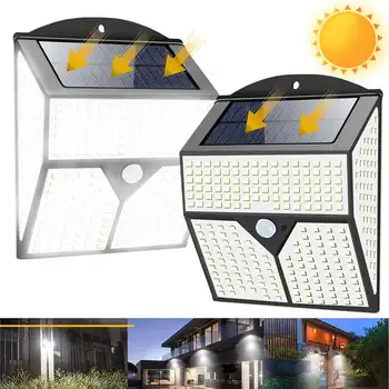 

1/2Pcs 436LED Solar Light Infrared Motion Sensor Garden Security Wall Light Street Lamp Emergency Lantern Porches Spotlights