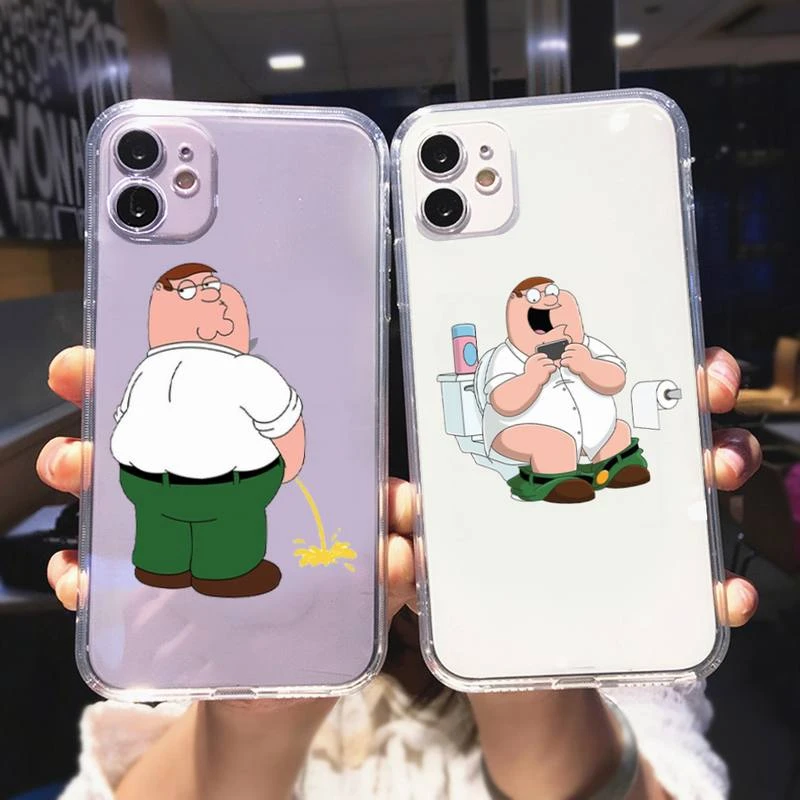 11 cases Cartoon Family G-Guy Sitcom Phone Case For iPhone 11 12 Mini 13 Pro XS Max X 8 7 6s Plus 5 SE XR Transparent Shell 11 phone case