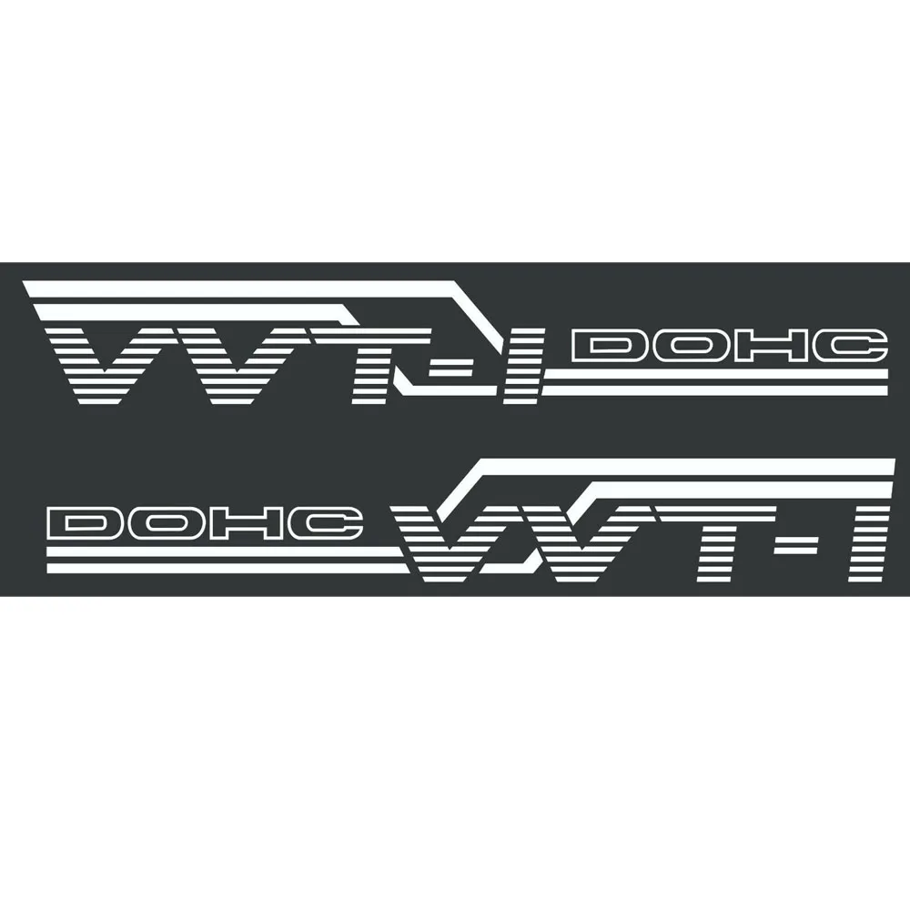 Set of 2 Premium VVTI DOHC Vinyl Sticker Decals - New Arrival