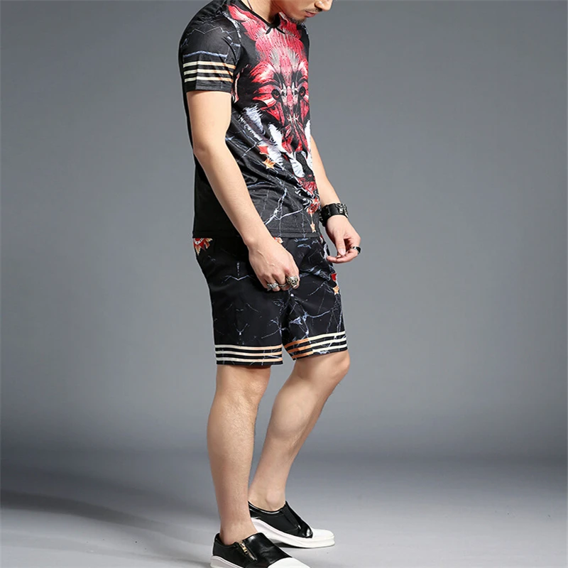 High quality Summer Short tracksuit new design men sets Suit Men