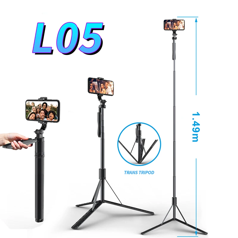 KAIQISJL05SelfieStickExtendedBluetoothSelfieStickStableCamera