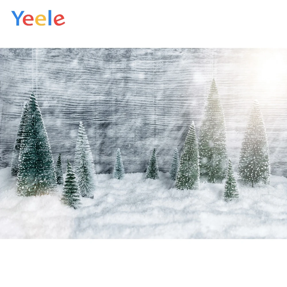 Yeele Christmas Photocall Snow Pine Sunshine Party Photography Backdrops Personalized Photographic Backgrounds For Photo Studio |