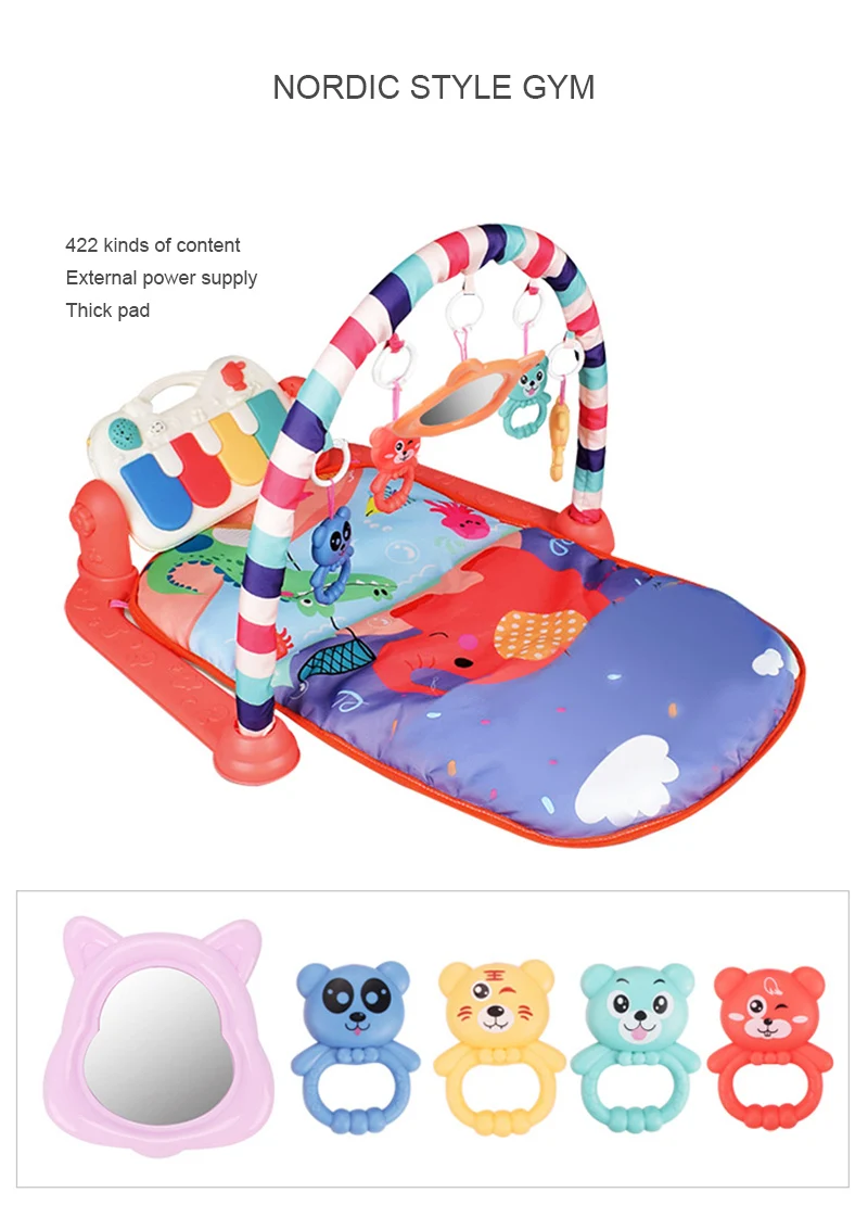 Pedal de Piano Bebê Fitness Suporte Desenvolver Olho Coordenação Multifuncional Plástico Música Pedal Piano Brinquedo Mão 17 High Quality Brinquedos e hobbies