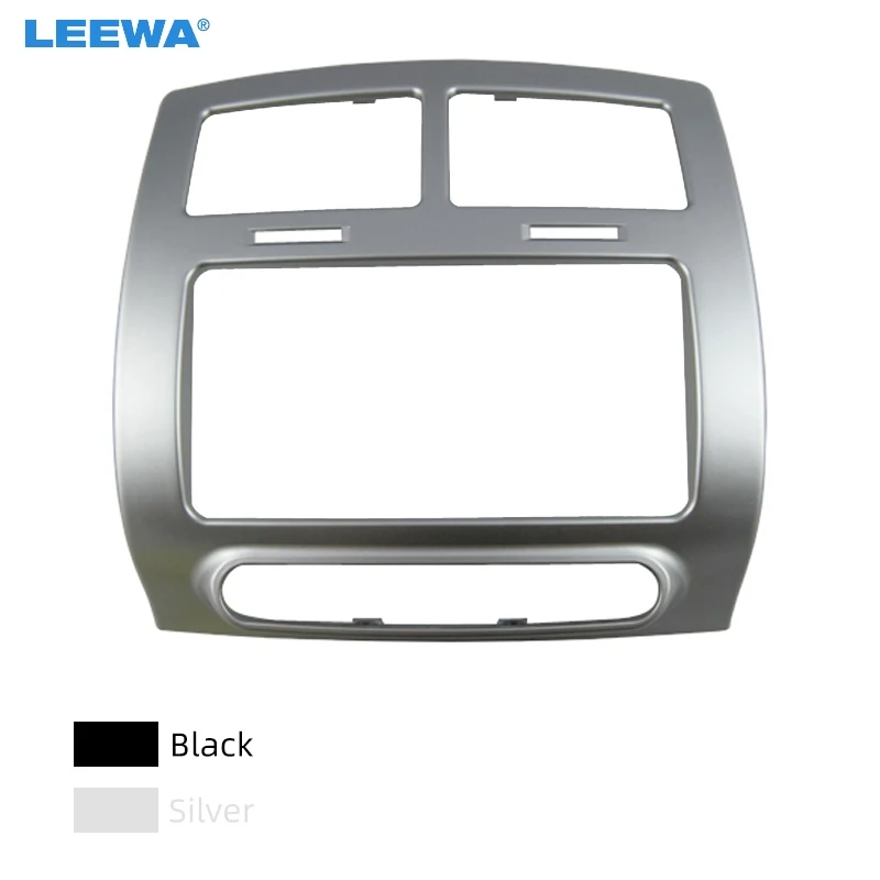 LEEWA автомобиль 2DIN CD/DVD аудио стерео рамка для приборной доски пластина для Toyota IST 2007- радио приборная отделка для коробки передач комплект# CA4910