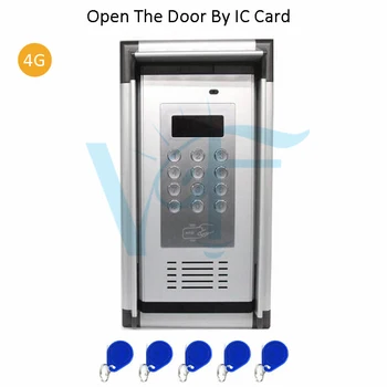 

4G Wireless Audio Intercom Gate Opener Door Entry Access Control System With Waterproof Cover IC Card GSM Apartment Intercom
