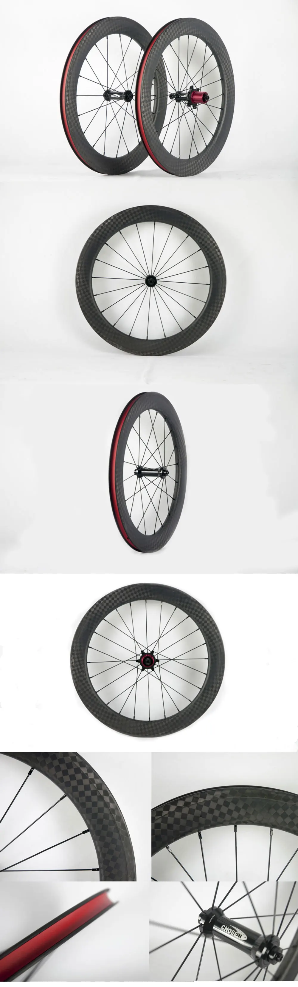 22 дюймов 451 складные колеса велосипеда 23 мм ширина 50 мм Глубина, полностью Углеродные волокна дороги Углеродные, для колес комплект колес для BMX