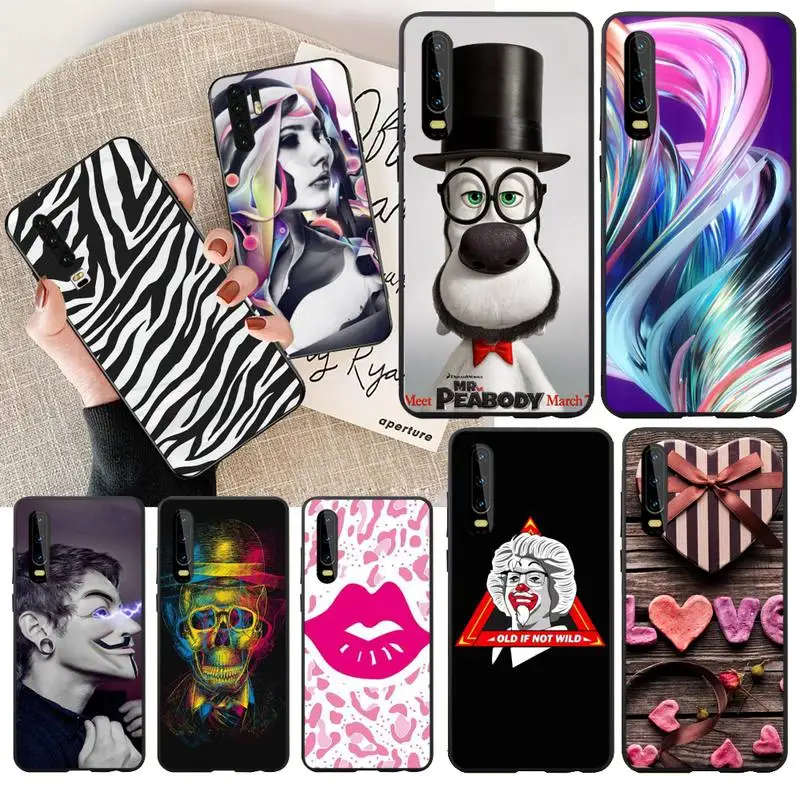 CUTEWANAN стильный узор серии DIY Окрашенные Bling чехол для телефона Huawei P30 P20 Mate 20 Pro Lite