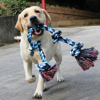 

Extra-large No. Pet Interactive Bite-Resistant Cotton Rope Large Toy Dog Cord Teether Knot Puppy Training Pedigree Dog Supplies
