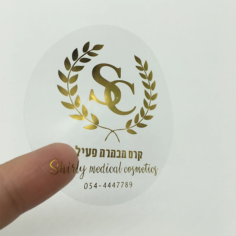 100 Sheets/Zwart Goud Folie Sticker Custom Commerciële Logo Wedding Custom Label Golden Verpakking Ronde Transparante Label U Logo