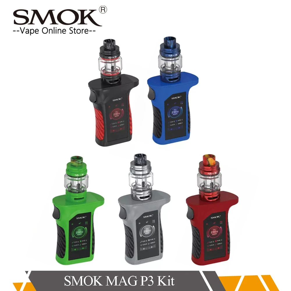 SMOK MAG P3 комплект 230 Вт Mag коробка мод 9 мл TFV16 Танк TFV 16 коническая сетка 0.2ом катушки