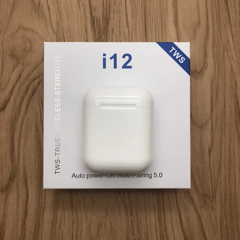 Skup Drop shipping i12 TWS słuchawki Bluetooth 5.0 podwójne połączenia inteligentne dotykowe słuchawki do iphone a Pk I9s I7s I10 słuchawki douszne