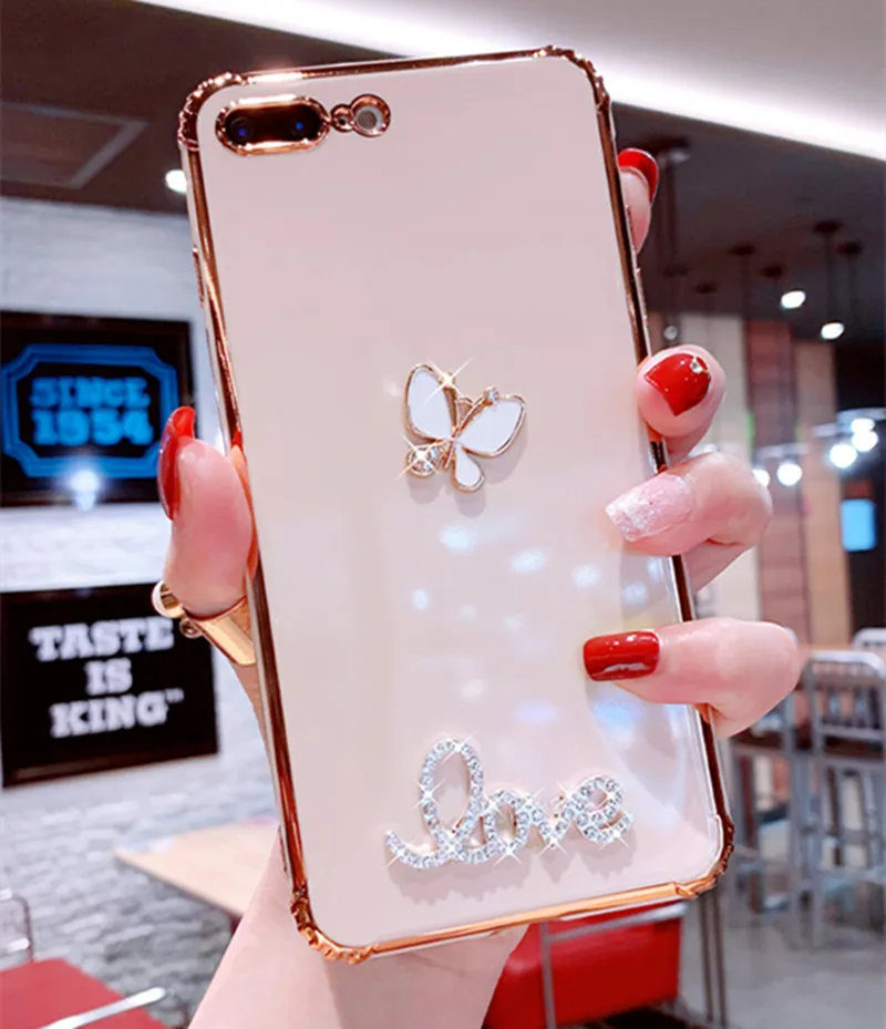 

Bling Diamond Solid Color Electroplated Soft Case For OPPO RX15 K1 RX17 Neo AX7 R17 Pro F9 A5 A7 A5S A3S A91 F15 A8 A81 A83 A1