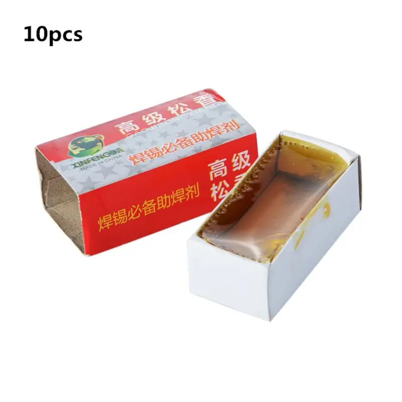 10pcs Carton Rosin for Electric Soldering Iron Soft Solder Welding Lead-free Lead Fluxes Scaling Powder