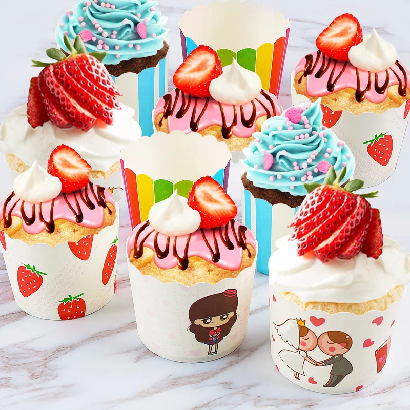 50 шт. Дисней мультфильм принцесса Микки Кекс Минни обертки бумага выпечки чашки