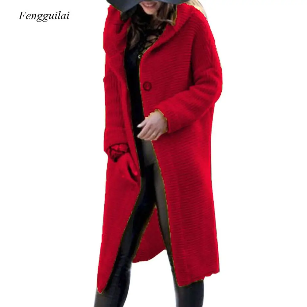 

Sweater Women Autumn And Winter Cardigan Knitted Sweater Women's Jacket Women Cardigan Winter Sweater Women Long Coat